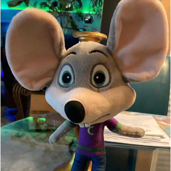 Chuck E. Cheese Plush Stuffed Toy - Picture 1 of 8
